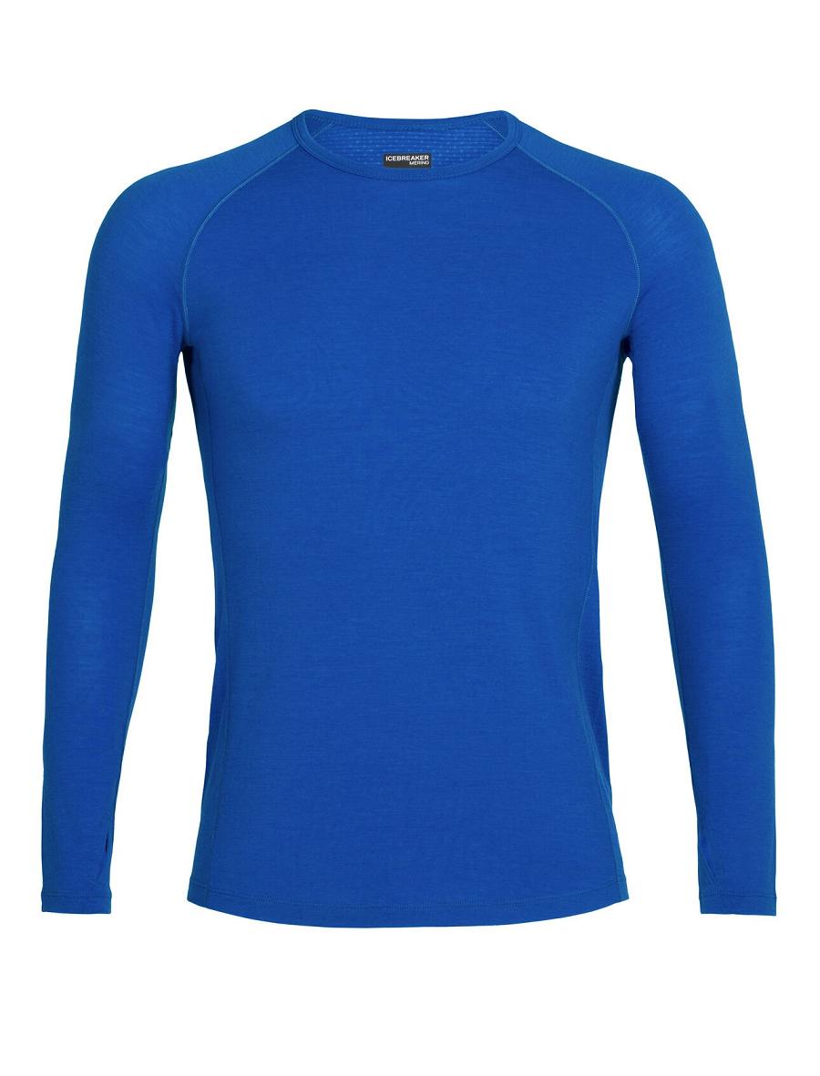 Icebreaker BodyfitZone™ Merino 150 Zone Long Sleeve Crewe Thermal Top Miesten Base Layers Sininen | FI 1362YXFU